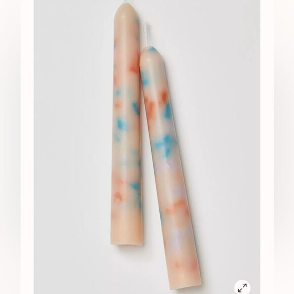 Free People x By Land + Sea Color Drip Small Taper Set of 2 - Picture 1 of 6